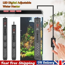 200/300/500W LED Digital Aquarium Water Heater Submersible Fish Tank Heating Rod