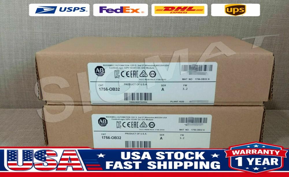 New Factory Sealed 1756-OB32 SER A ControlLogix 32 Point D/O Module 1756OB32