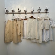 Adorable Antique Lot of 7 Baby Dress Stockings Wear Or Use As Decor