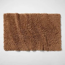 Casaluna Cotton Looped 40x24" Bath Rug Mélange Machine Washable