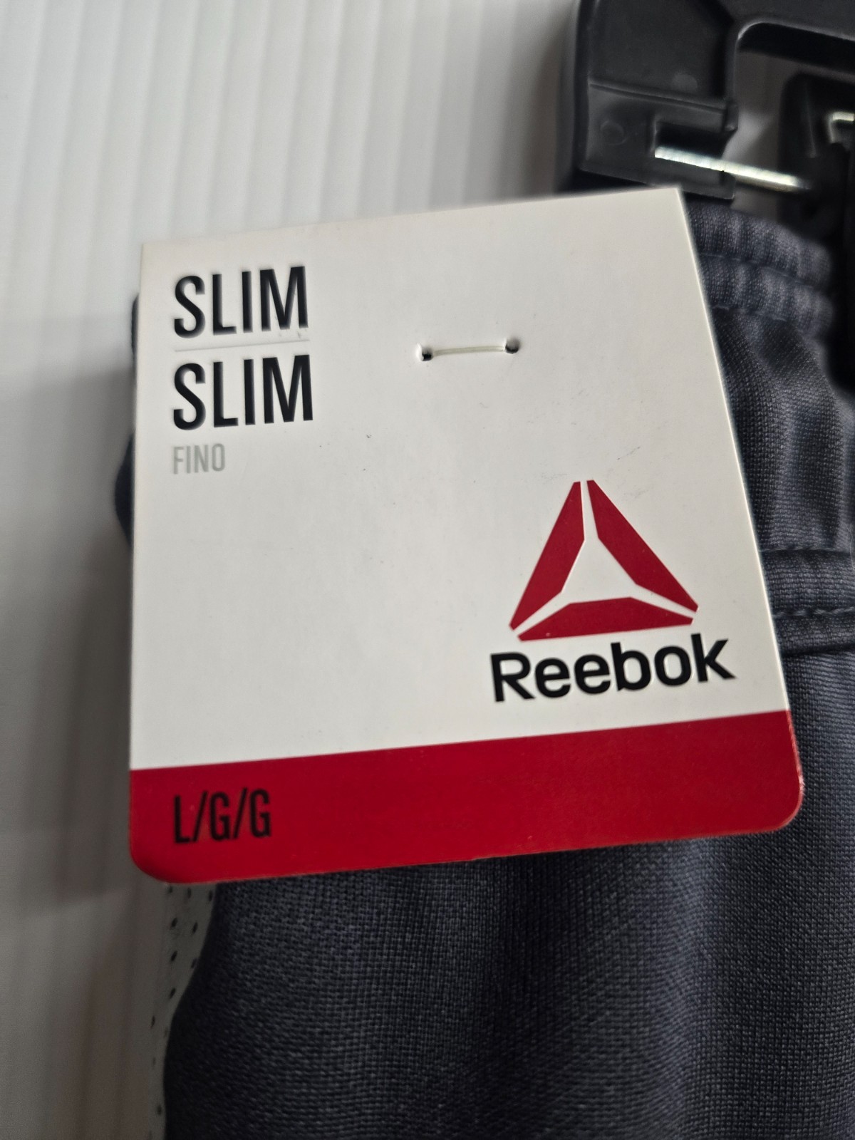 Reebok NEW Men's Grey Blue Slim Elastic Waist Drawstring Interlock Pants thumbnail 3
