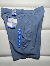 Hurley Men's Trek Hybrid Shorts Blue Water Repellent Stretch Zip Pocket
