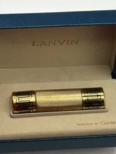 Vintage Lanvin Arpege Perfume Purse Size 1/8 oz Gold Cartier Bottle in Box