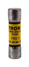 Bussmann Tron FNQ-1/2 Fuse 0.5A 500V 10kA Midget Class CC Time-Delay Cartridge