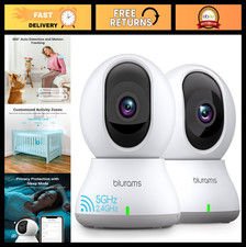 2K Security Camera 360 - Baby Monitor Pet Camera for Home Security 2-Pack