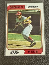 Pete Rose - 1974 Topps Baseball - #300 - All-Time Hits Leader - Reds Legend - EX