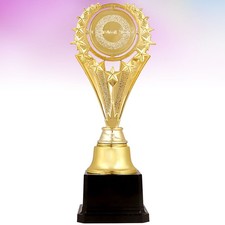 Trofeo premio Golden Star Design 23 cm premi in plastica