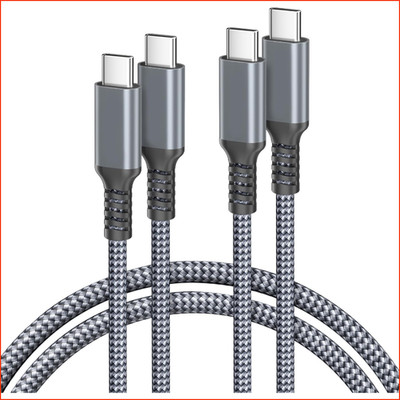 Ladekabel USB C zu Typ C 60W 3m 2 Stück PD Schnellladekabel für iPhone 17 16