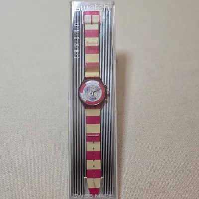 SWATCH CHRONO NAVY BERRY - Original - New In Box