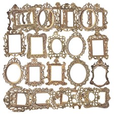 30PCS Vintage Scrapbook Paper Photo Frames for Junk Journal Collage DIY Crafts
