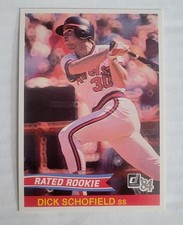 1984 Donruss - Rated Rookie Dick Schofield #35 (RC) California Angels