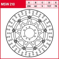 TRW Bremsscheibe (FüR: Honda VFR 800 Vtec RC46 06-10 Vorne )