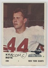 1961 Fleer Kyle Rote #69 yj7
