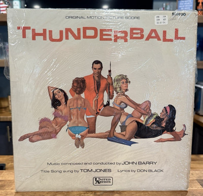 Thunderball Soundtrack SULP 1110 UK LP VG+ James Bond In Shrink