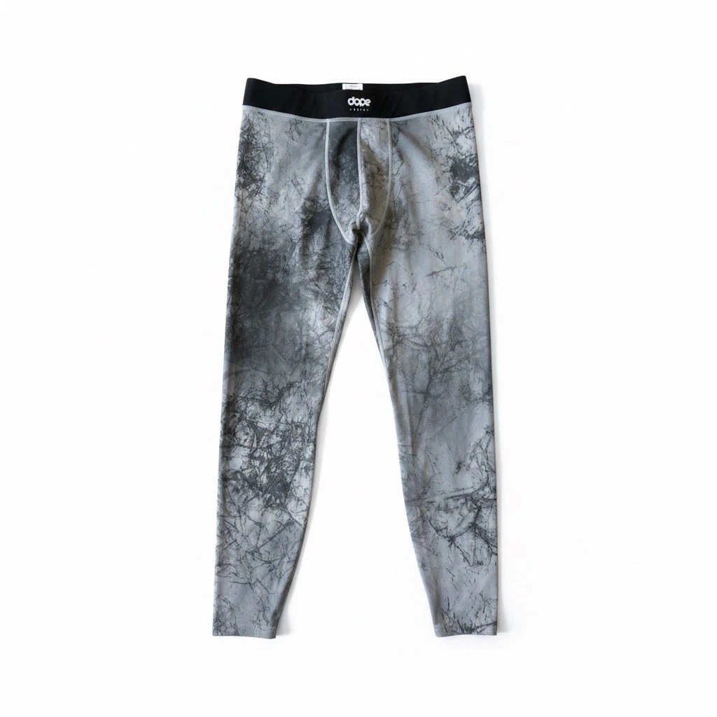 DOPE Snuggle 2x-UP Digi Men’s Base Layer Pant Black Gray Size Medium Stretch