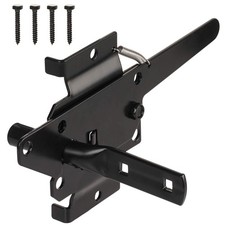 JIAHOO Post Mount Gate Latch for Wooden Fence Heavy Duty Self Locking Gate L...