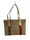 Gucci — GUCCI Tote Bag Canvas BEG All Over Pattern 137396 From Japan