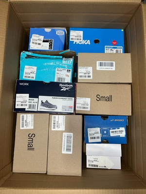 #ad Mixed Brand Sneaker Returns Top Brands Great Resale Value LOT Bulk Box 16 $130.00