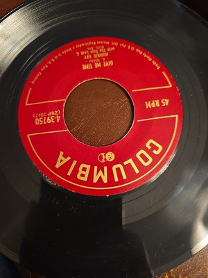 Johnnie Ray Walkin' My Baby Back Home Give Me Time 45 RPM 7'' Columbia VG+ 