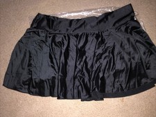 Women’s Short Black Mini Skirt Xl New Clearance Silky Adult Wear