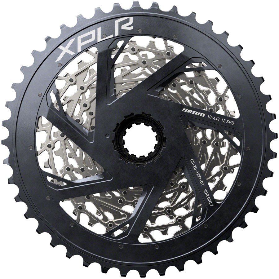 SRAM XPLR XG-1271 Cassette - 12-Speed, 10-44t, Silver, For SRAM XPLR XG-1271 Cassette - 12-Speed, 10-44t, Silver, For