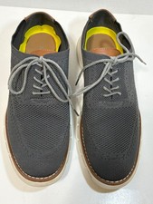 NINE WEST Casual Dress Shoes Gray Stitchlite-Style Breathable Lace Up  11 M