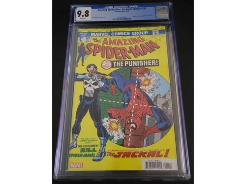 AMAZING SPIDER-MAN #129 FACSIMILE REPRINT ED 2023 CGC 9.8 1ST PUNISHER