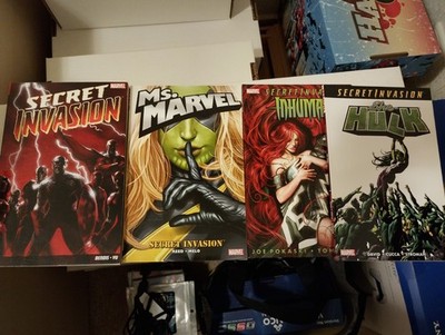 Marvel Secret Invasion + Secret Invasion MS. Marvel, Inhumans, She-Hulk TPB Set