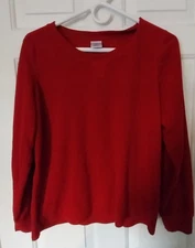 Croft & Barrow: Womens Long Sleeve Red Blouse, Size Small, Beautiful!