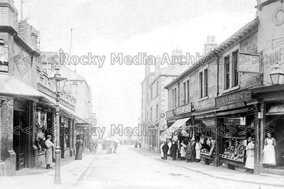 zpp-29 Shopfronts, Euston Road, Morecambe, Lancashire 1906. Photo