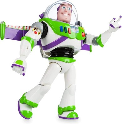 Buzz Lightyear Interactive Action Figure Toy Story Lights Sounds Articulated