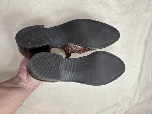 IPANEMA Womens 6.5 Brown Woven Leather T-Strap Strappy Sandals Flats 6.5 Brazil - Picture 6 of 12