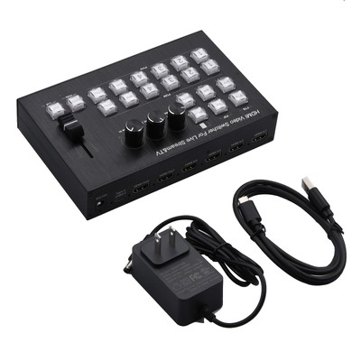 4K 4 HDMI Video Switcher Multi Kamera Live-Streaming Produktion Recorder