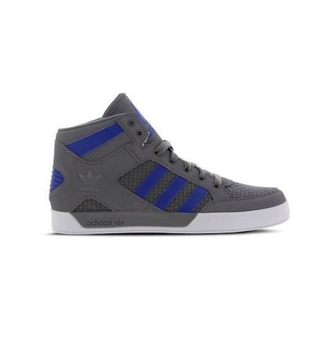 Mens ADIDAS HARD COURT HI Grey Trainers 