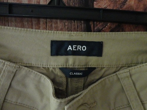 Neu AERO Damen Junior Größe 4 normal klassische Uniform Twill Hose khaki - Bild 2 von 5