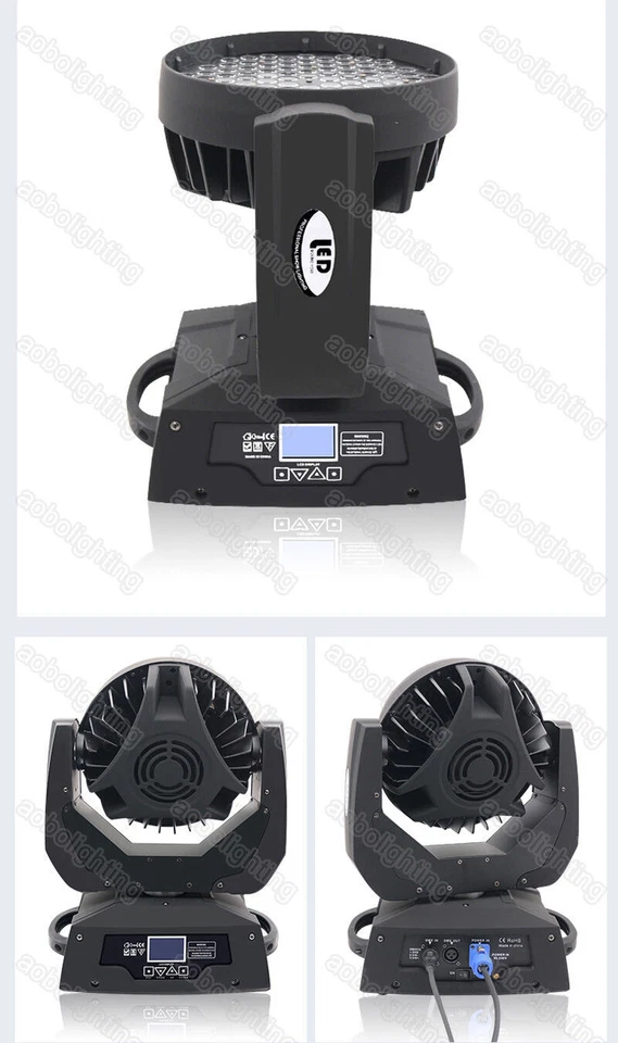 36x10w 108x3w Wash LED Moving Head Light Cover Case Disco DJ Stage Light Housing - Image 2 of 3