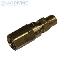 Spirotek Hose End for 10mm Barfell Divers Hose Male " BSPP Parallel Thread