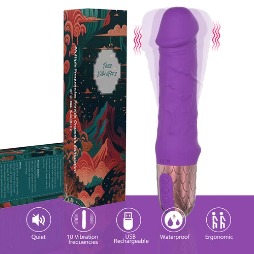 Rabbit Big Huge Large Vibrator G-Spot Dildo Adult Sex Toys For Women Realistic - Picture 7 of 13