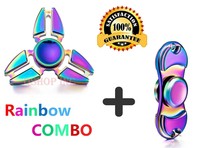 Krazy Spinner Rainbow Metal Hand Edc Fidget Toy Stress Reducer Perfect For... Krazy Spinner Rainbow Metal Hand Edc Fidget Toy Stress Reducer Perfect For...