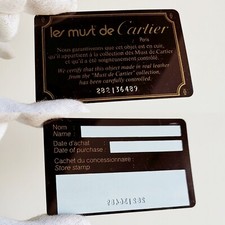 Разное warranty CARTIER warranty tag certified