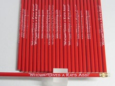 LOT of 25 Red No.2 Wooden Pencils-Imprint Who...