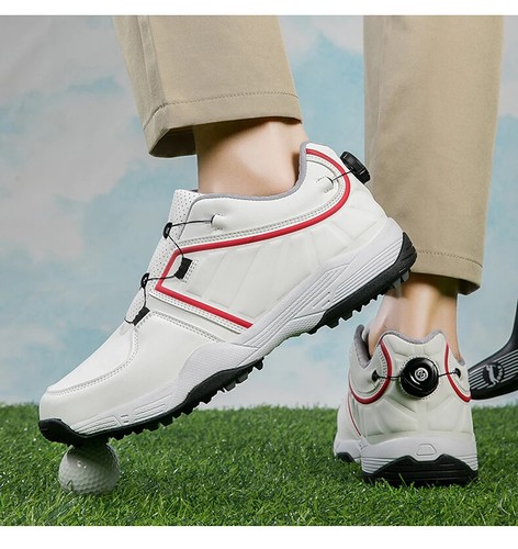 Men‘s Golf Shoes Waterproof Non-slip Spikeless Golf Training Lace-up Sneakers - Picture 22 of 31