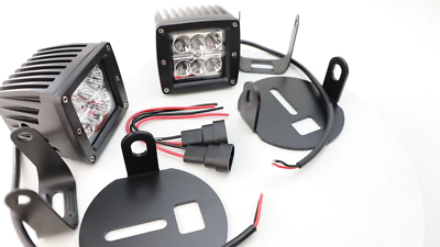 elf bar vape uk White 24W LED Pod Light Kit w/ Fog Lamp Bracket/Wirings For 2006-2014 Ford  F150