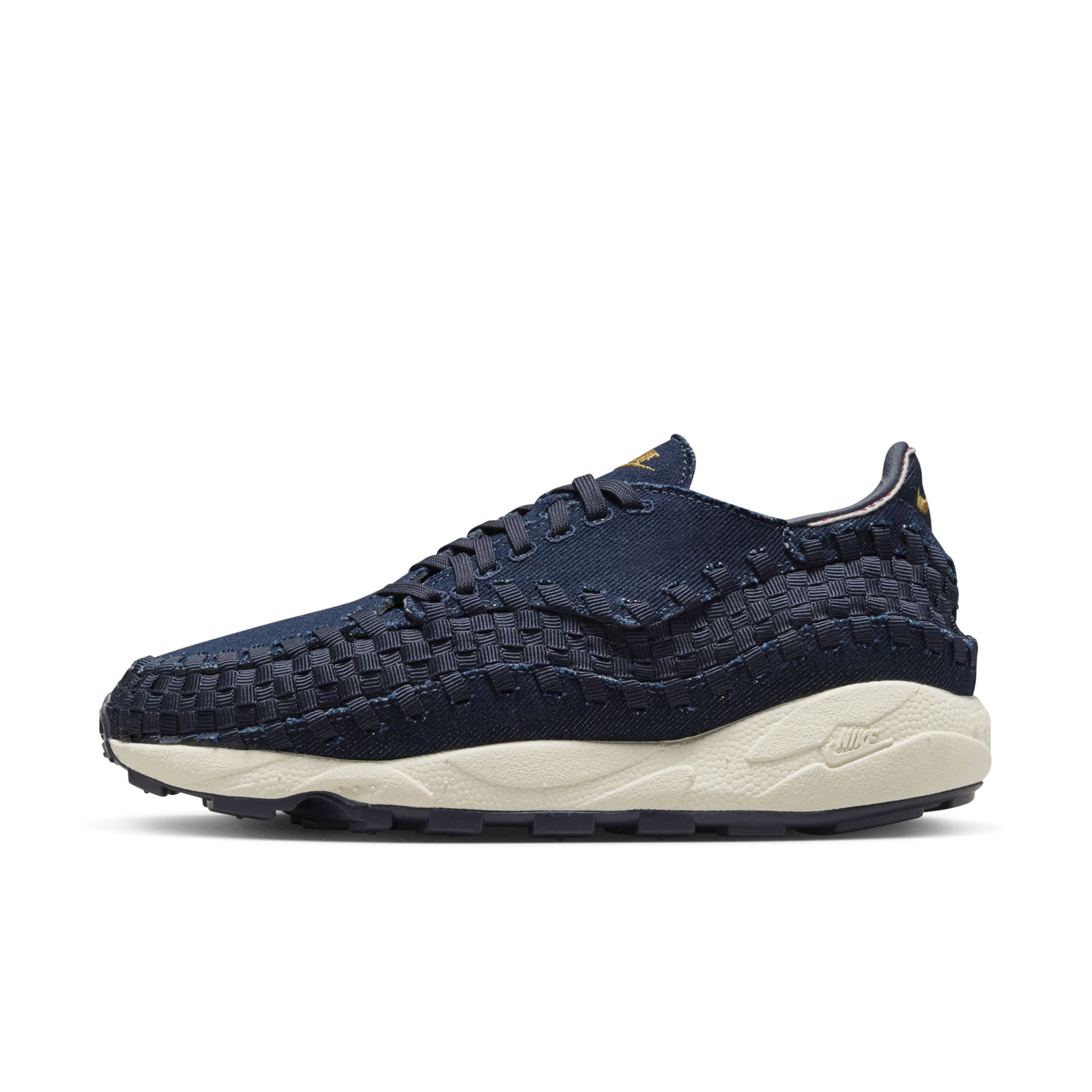 [HF1759-400] ЖЕНСКИЕ КРОССОВКИ NIKE AIR FOOTSCAPE ИЗ НЕОБРАБОТАННОГО ДЕНИМА OBSIDIAN