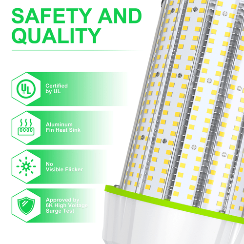400W HPS Warehouse Highbay Garage 100W LED Corn Bulb Light E39 5000K 120V UL&DLC - Picture 8 of 12