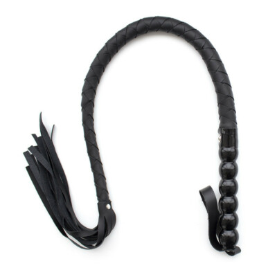 BDSM 80cm PU Leather Flogging Whip Bondage Slap Slash Tassel Fetish Sex Toy 