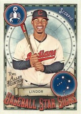 2019 Topps Allen & Ginter's Baseball Francisco Lindor Cleveland Guardians #BSS-8