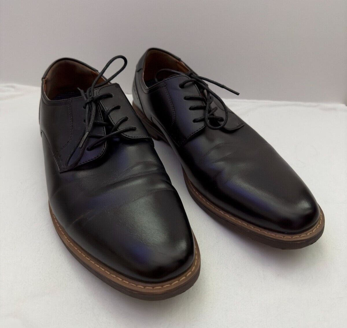 SAOLA Scarpe uomo Nunn Bush Comfort Gel in pelle NUOVE taglia 10 5M usate