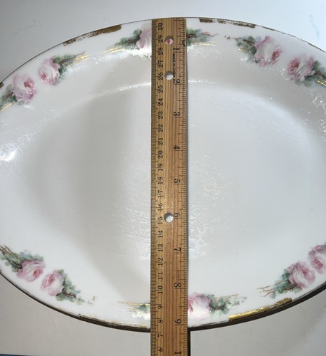 Set Of 3 Limoges 2 Floral Serving Platters And 1 Gravy Boat - Picture 6 of 11