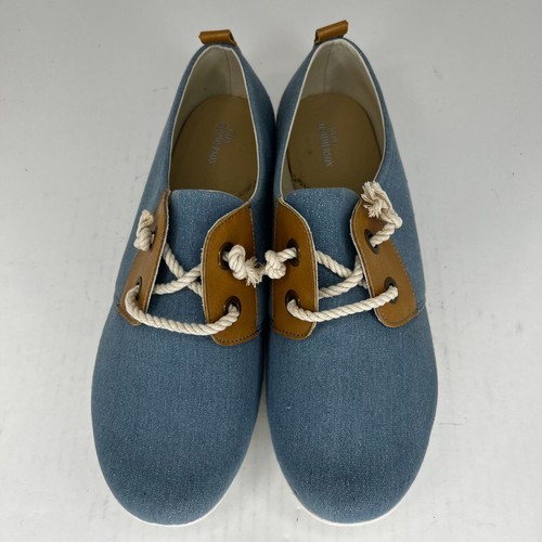 Ros Hommerson Womens 109875 62047-4F Calypso Blue Slip-On Size 12WW Boat Shoes - Picture 4 of 10
